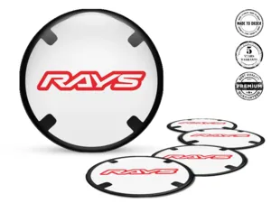Rays Ruota Emblema Stile Upgrade Cupola Resina